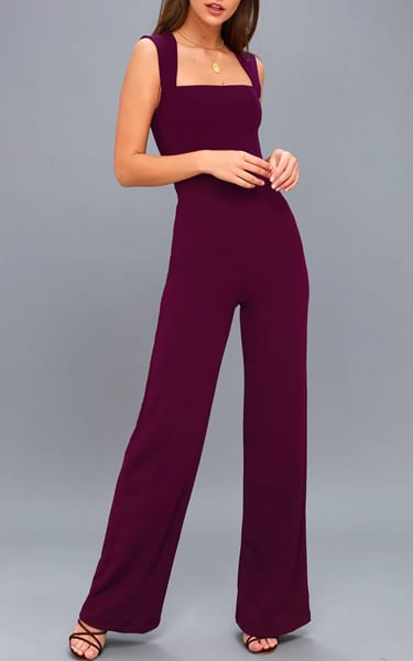 Enticing Endeavors Plum Purple Jumpsuit - BestFashionHQ.com
