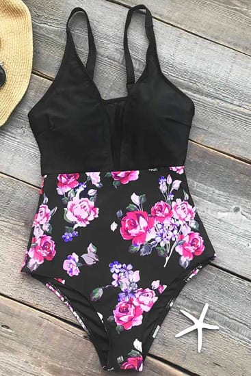 Cupshe Blooming In The Dream Print One-piece Swimsuit - BestFashionHQ.com