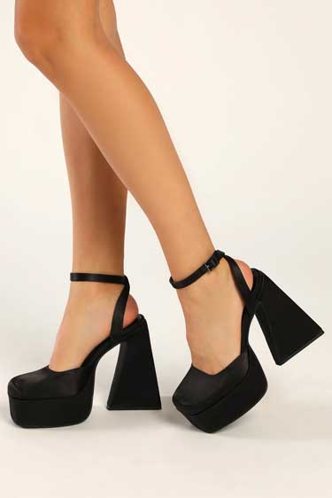 platform ankle pumps